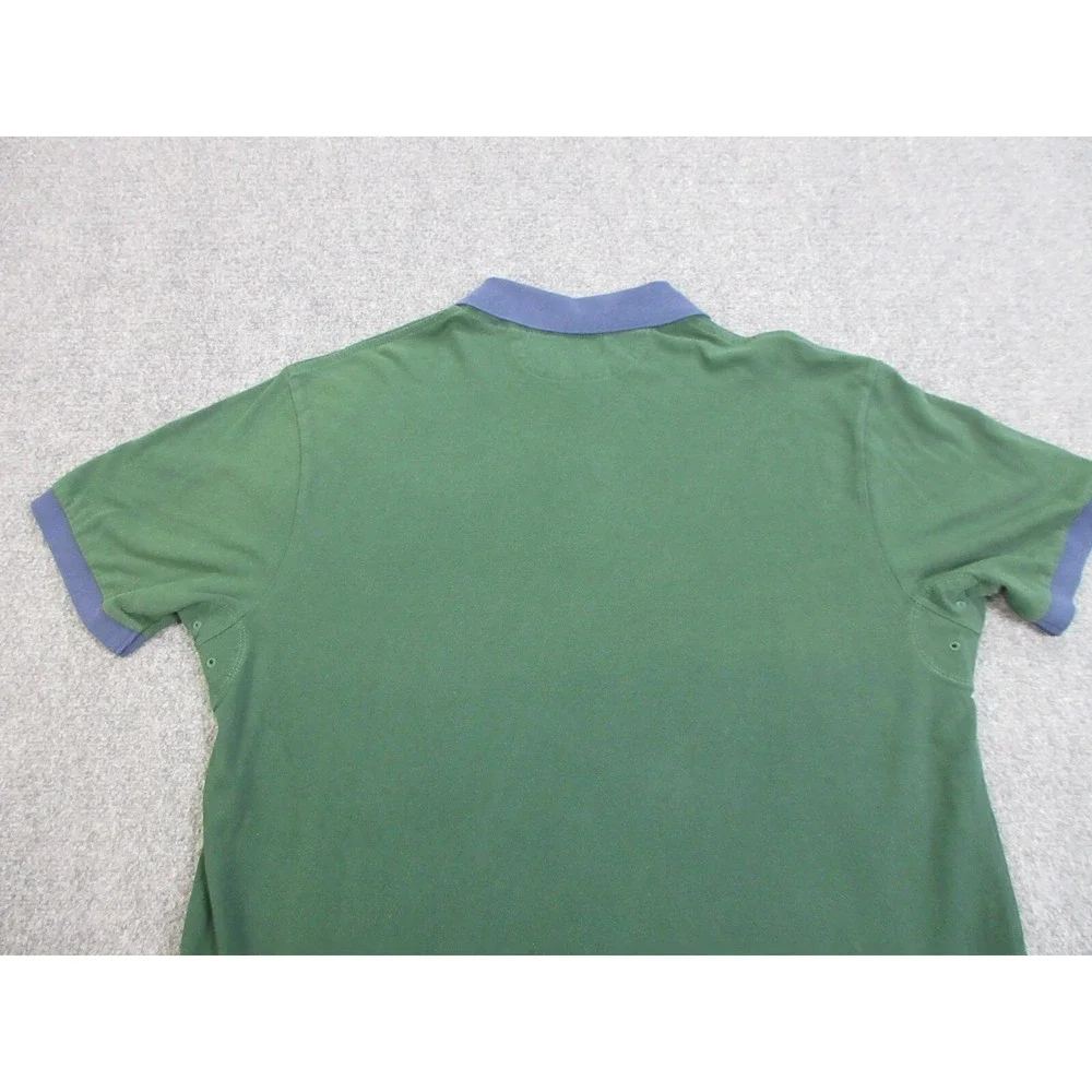 Ralph‎ Lauren Polo Shirt Mens 1XB Green Rugby Patch Crest RLPC Logo